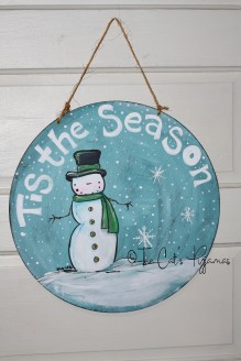 'This the Season Door Hanger